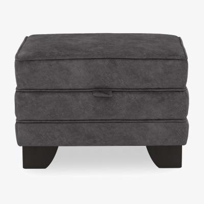 Furniture Village Ariana Small Storage Footstool - Moleskin