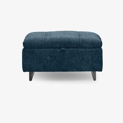 Furniture Village Gisella Fabric Storage Footstool - Heritage Airforce