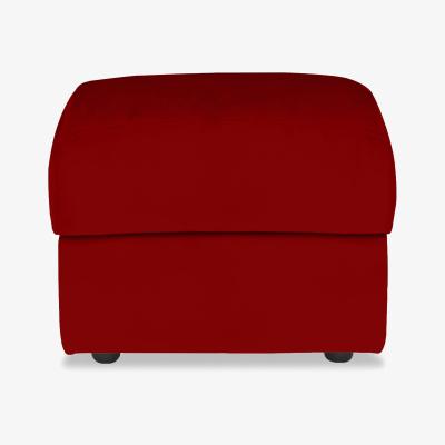 Furniture Village Nicoletti Italia - Amalfi Fabric Storage Footstool - Selma Rosso