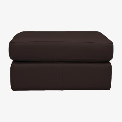 Furniture Village G Plan - Seattle Leather Footstool - Capri Chocolate