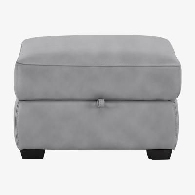 Furniture Village Cressida Fabric Storage Footstool - Grey