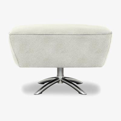 Furniture Village G Plan - Arlo Fabric Swivel Footstool - Platinum