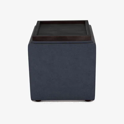 Furniture Village The Lounge Co. - Bronwyn Storage Cube Tray Stool - Bilberry Tart