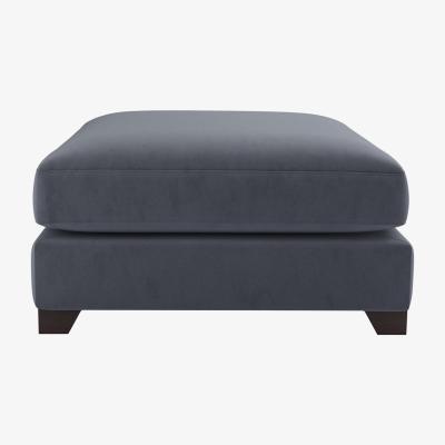 Furniture Village The Lounge Co. - Lorrie Fabric Footstool - Blue