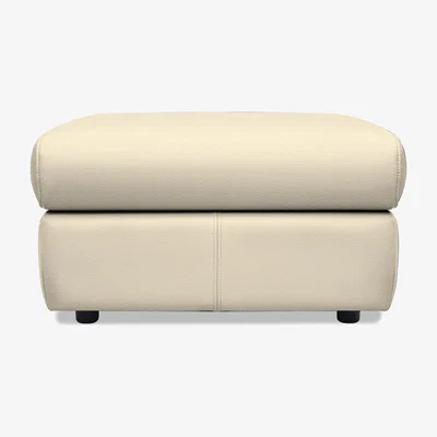 Furniture Village G Plan - Thornbury Leather Footstool - Cambridge Stone
