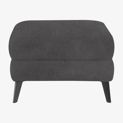 Furniture Village Domicil - Huxley Fabric Storage Footstool - Pewter