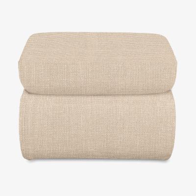 Furniture Village Quinn Fabric Storage Footstool - Oatmeal