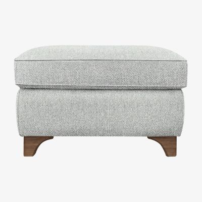 Furniture Village G Plan - Lucca Fabric Footstool - Swift Cygnet