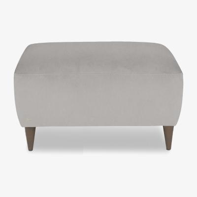 Furniture Village Nicoletti Italia - Milano Fabric Footstool - Flambe Ghiaccio