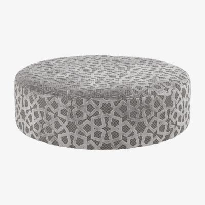 Furniture Village Holly Designer Round Fabric Accent Footstool