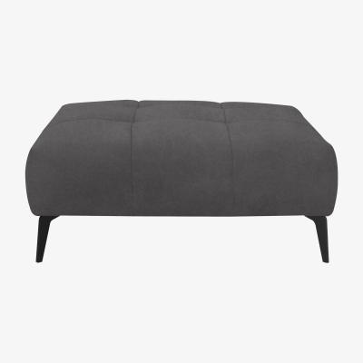 Furniture Village Domicil - Lawson Fabric Footstool - Pewter