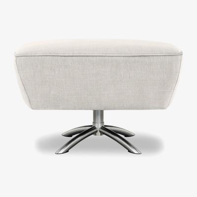 Furniture Village G Plan - Arlo Fabric Swivel Footstool - Manhattan Fog