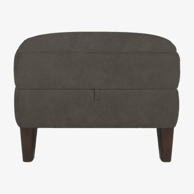 Furniture Village Uno Fabric Storage Footstool - R16 Charcoal