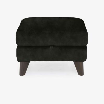 Furniture Village Wade Fabric Storage Footstool - Feb-Dec-R10 Charcoal