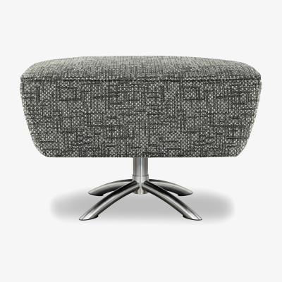 Furniture Village G Plan - Arlo Fabric Swivel Footstool - Remco Slate