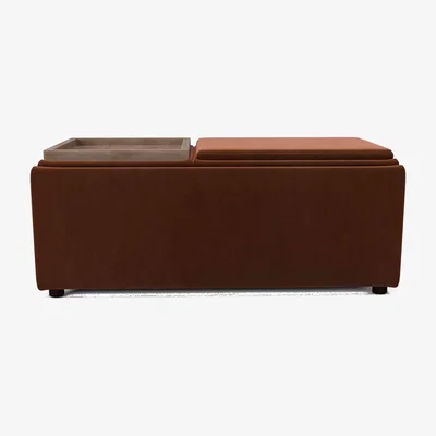 Furniture Village The Lounge Co. - Bronwyn Storage Bench Tray Stool - Rusty Gate