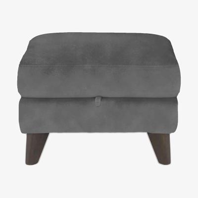 Furniture Village Wade Fabric Storage Footstool - Dove