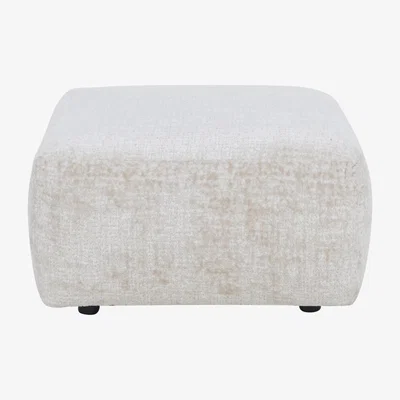 Furniture Village Boutique Pandora Medium Footstool - Plain Ivory