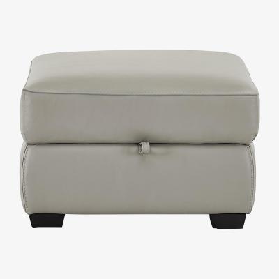 Furniture Village Cressida Leather Storage Footstool- World of Leather