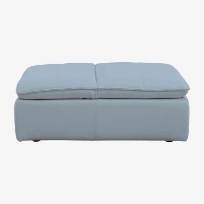 Furniture Village Starlight Express NC Leather Storage Chair Footstool - Pearl Blue