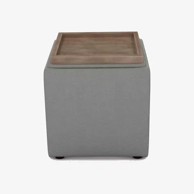 Furniture Village The Lounge Co. - Bronwyn Storage Cube Tray Stool - Earl Grey