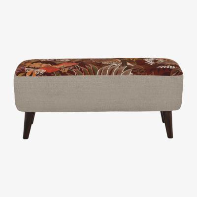 Furniture Village The Botanical Collection Botanical Fabric Patterned Bench Stool - Pattern