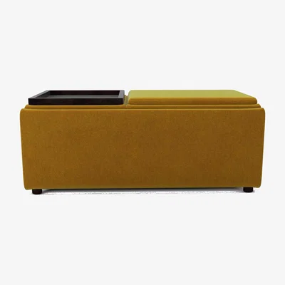 Furniture Village The Lounge Co. - Bronwyn Storage Bench Tray Stool - Golden Spice