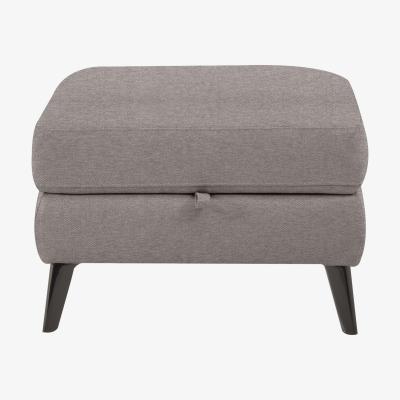 Furniture Village Axel Fabric Storage Footstool - Wild Dove