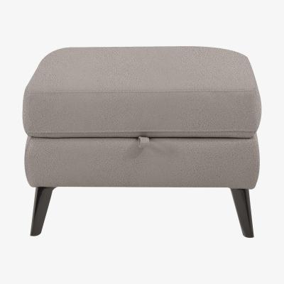 Furniture Village Axel Fabric Storage Footstool - Dove