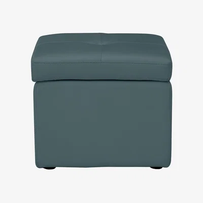Furniture Village Easy Tray Leather Storage Footstool- World of Leather