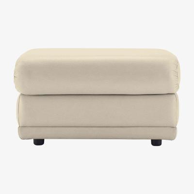 Furniture Village G Plan - Milton Leather Storage Footstool - Cream