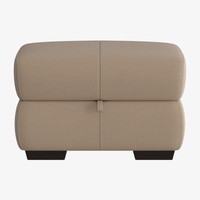 Furniture Village Elixir BV Leather Storage Footstool - BV Pebble