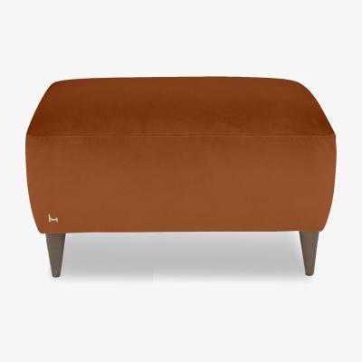 Furniture Village Nicoletti Italia - Milano Fabric Footstool - Selma Mattone