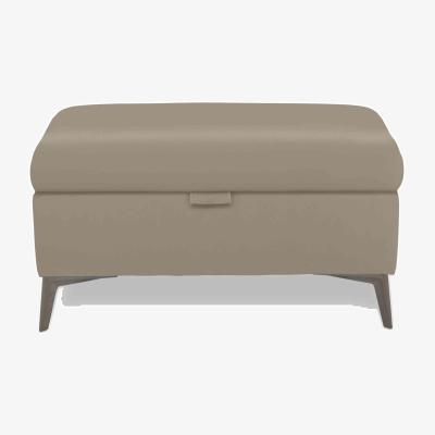 Furniture Village Ezra Leather Storage Footstool