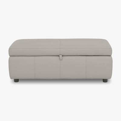 Furniture Village Stark 120cm HW Leather Blanket Box - Feather