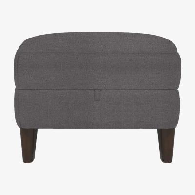 Furniture Village Uno Fabric Storage Footstool - Iron