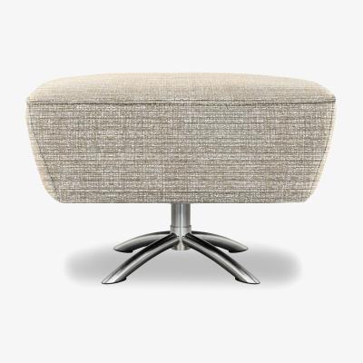 Furniture Village G Plan - Arlo Fabric Swivel Footstool - Yarn Shale