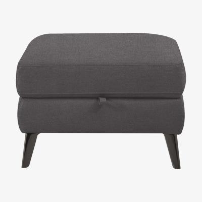 Furniture Village Axel Fabric Storage Footstool - Iron