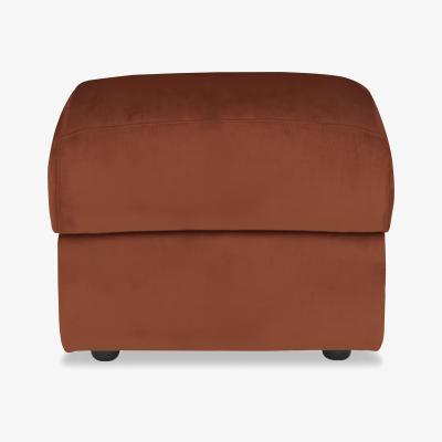 Furniture Village Nicoletti Italia - Amalfi Fabric Storage Footstool - Selma Mattone