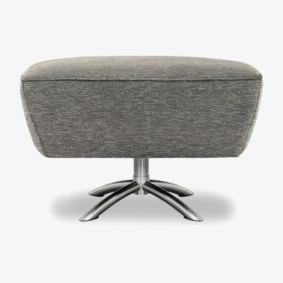 Furniture Village G Plan - Arlo Fabric Swivel Footstool - Mirage Slate