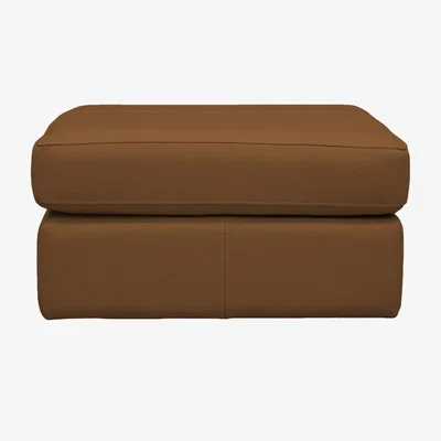 Furniture Village G Plan - Seattle Leather Footstool - Cambridge Tan
