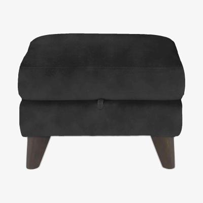 Furniture Village Wade Fabric Storage Footstool - Graphite