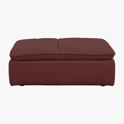 Furniture Village Starlight Express BV Leather Storage Chair Footstool - BV Deep Red