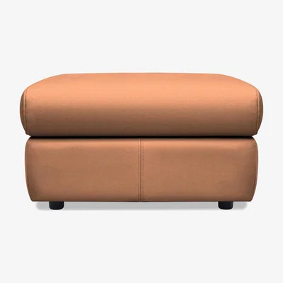 Furniture Village G Plan - Thornbury Leather Footstool - Texas Tan