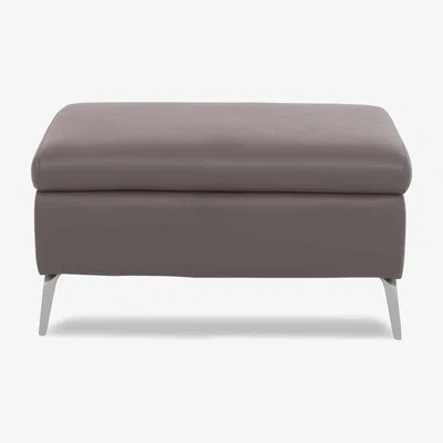Furniture Village Daytona Leather Footstool - Elephant