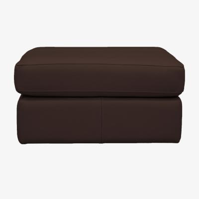 Furniture Village G Plan - Seattle Leather Footstool - Capri Oak