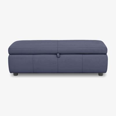 Furniture Village Stark 150cm Leather Blanket Box - Ocean