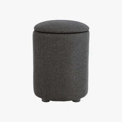 Habitat Habitat Emil Fabric Storage Stool - Charcoal