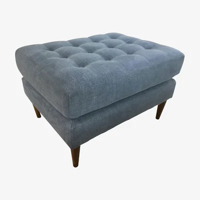 Habitat Habitat Hudson Linnet Footstool - Blue