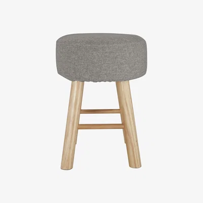Habitat Habitat Sophie Small Fabric Footstool - Light Grey